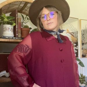 vintage maroon cocktail dress ✨